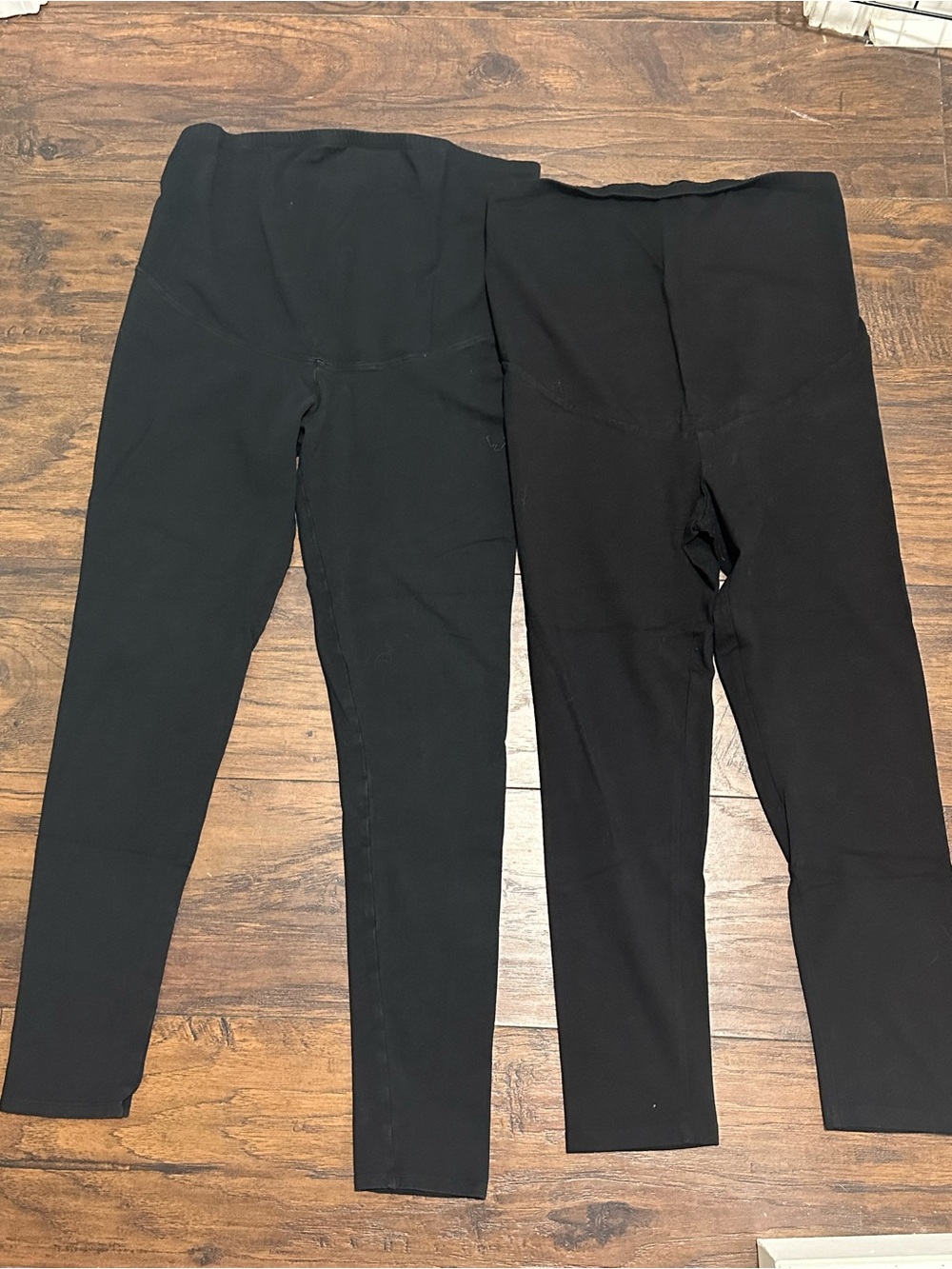 H&M Black Women's Leggings Duo Maternity - Solid Black size M